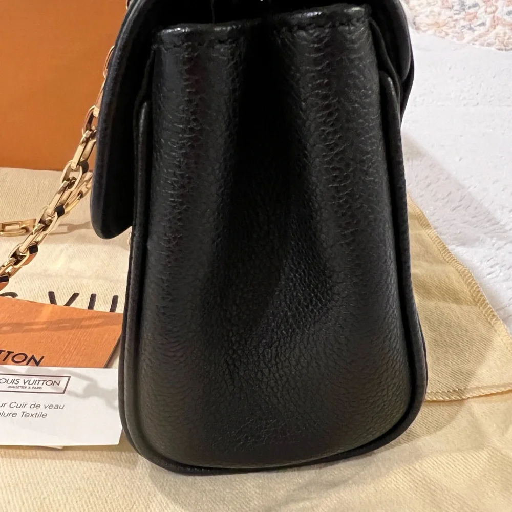 Authentic Louis Vuitton Empreinte St. Germaine BB Noir black leather bag - Picture 6 of 9